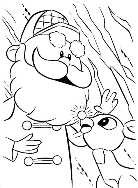 Rudolph Elves Coloring Page Sketch Coloring Page