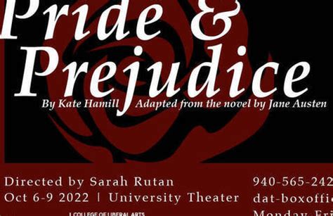 Pride and Prejudice by the UNT Theatre Department - University of North ...