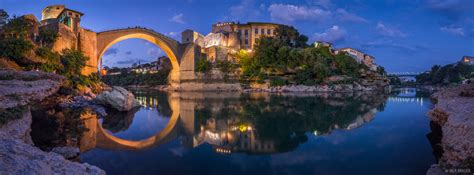 Stari Most Reflection | Mostar, Bosnia & Herzegovina | Mountain ...