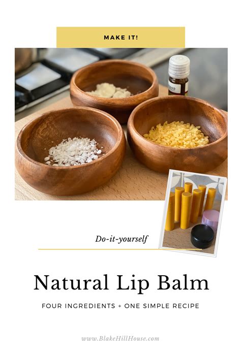 How to Make Natural Lip Balm With Four Ingredients - Blake Hill House | Natural lip balm ...