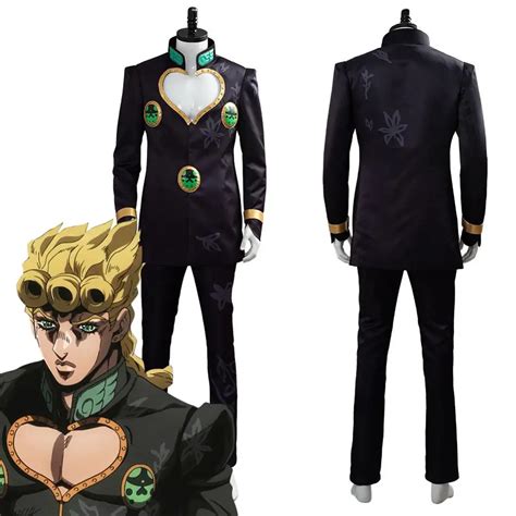 Giorno Giovanna Cosplay JoJo Bizarre Adventure Golden Wind Suit Coat ...