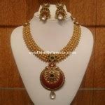Trendy Gold Choker Set with Jhumkas - South India Jewels