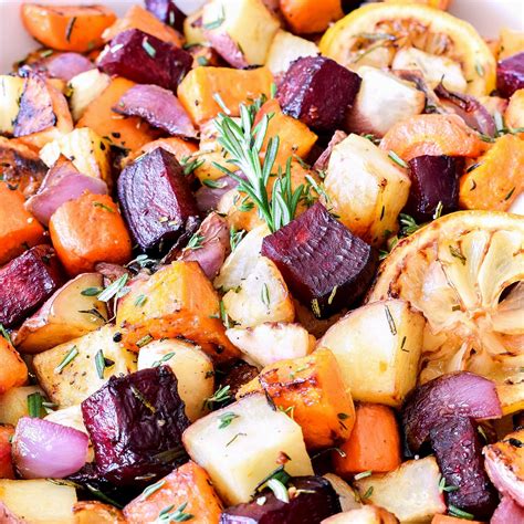 Roasted Root Vegetables (with Herbs, Garlic + Lemon) | Hello Little Home