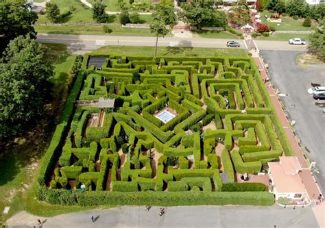 Virginia from above: The Garden Maze at Luray Caverns