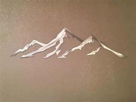 Quandary Peak Metal Wall Art Colorado 14er Mountain Climbing Hiking Wall Decor Handmade Artwork ...