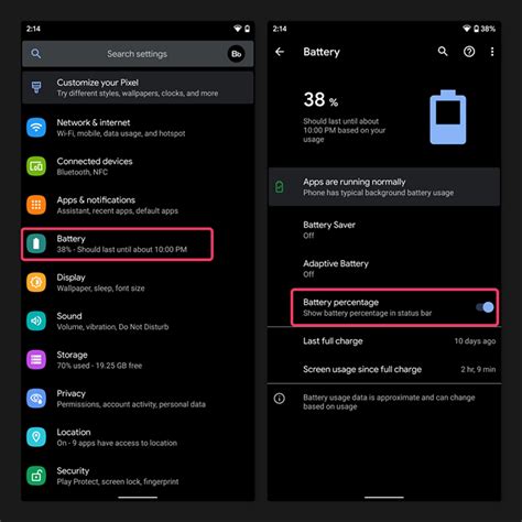 How to Bring Back Battery Percentage on Android 10 | Beebom