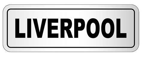 Liverpool City Nameplate Illustration Nobody City Vector, Illustration ...