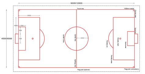 Football Field (Standard dimensions & Free dwg.) - layakarchitect