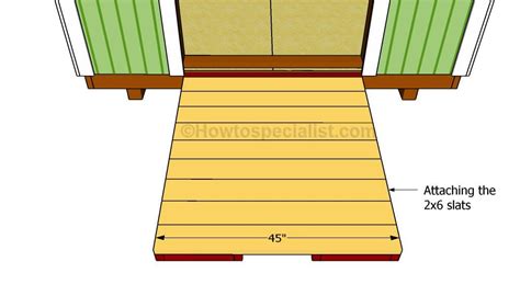 How to build a shed ramp | HowToSpecialist - How to Build, Step by Step ...