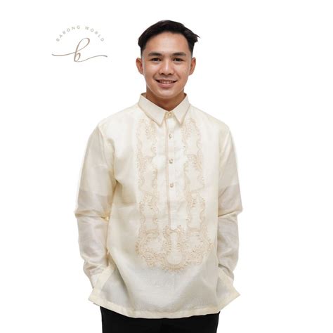 Men's Organza Classic Barong Tagalog With Lining Jacobo JF589 - Etsy