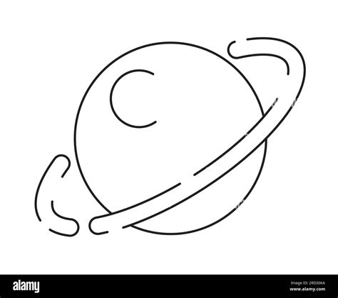 Non living planet with circle monochrome flat vector object Stock Vector Image & Art - Alamy