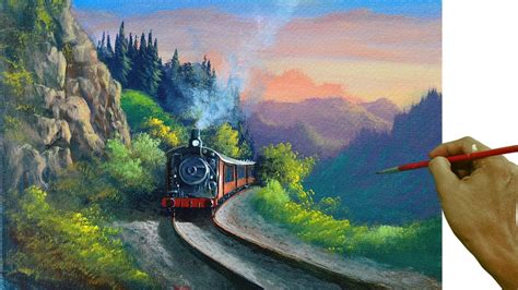 Steam Train Painting