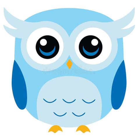 Cute Owl Vector Cartoon stock vector. Illustration of easy - 75640096