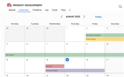 Project Calendar Software - tool for teams - Planner App