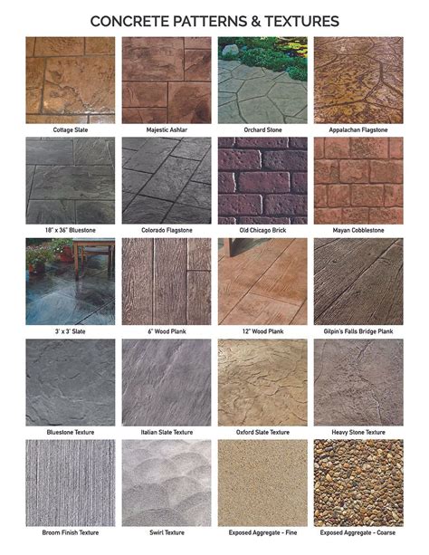 Stamped concrete patterns – Artofit