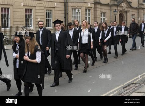 Oxford University students on Graduation Day, Oxford, UK Stock Photo - Alamy