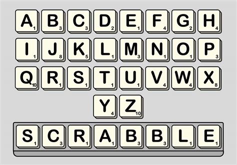 Scrabble Vector Set - Download Free Vector Art, Stock Graphics & Images