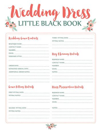 Awesome Wedding Dress Planning Timeline Download (FREE Printable!)