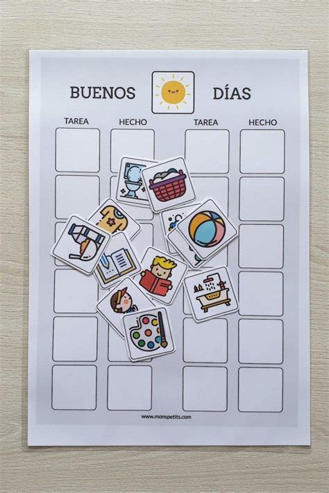 Plantillas de rutinas para niños para descargar e imprimir gratis # ...