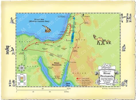 Map Of Israelites Leaving Egypt