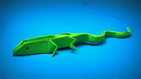 Origami Lizard | How to Make a Paper Lizard #2 DIY | Easy Origami ART ...