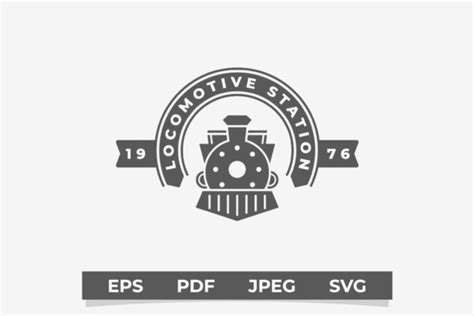 Vintage Old Locomotive Train Logo Vector Graphic by gocreativestudio313 ...