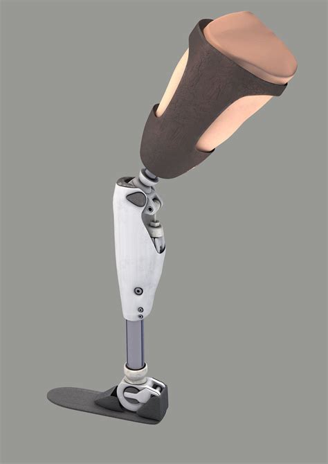 above knee prosthetic leg 3D model animated | CGTrader