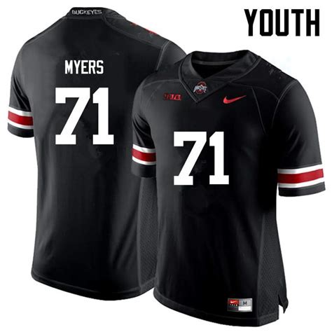 Youth Nike Ohio State Buckeyes Josh Myers #71 Black College Football Jersey Latest YCB02Q6T ...