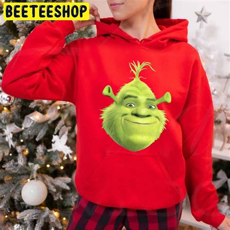 Shrek Grinch Face Meme Trending Unisex Hoodie - Beeteeshop