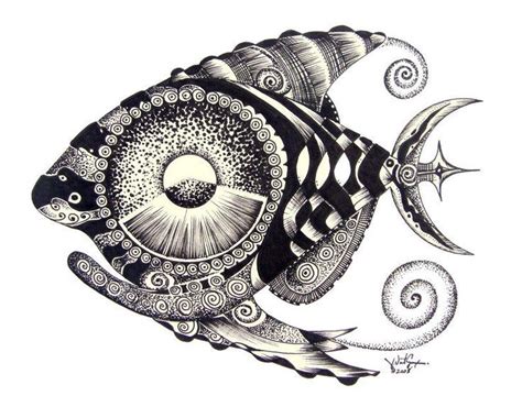 vincent scarpace - Google Search | Fish art, Fish drawings, Original ink drawing