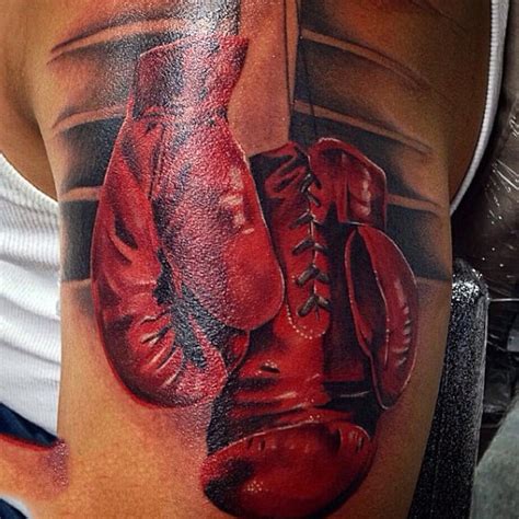 40 Boxing Tattoos For Men - A Gloved Punch Of Manly Ideas