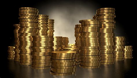 Gold Coin Stacks Digital Art by Allan Swart | Fine Art America