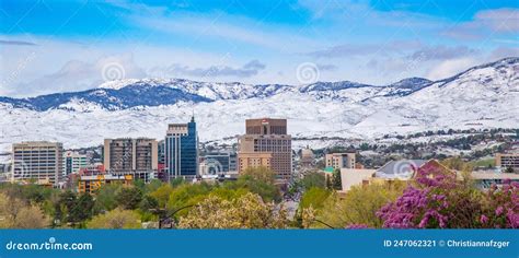 Boise, Idaho in the spring stock image. Image of idaho - 247062321