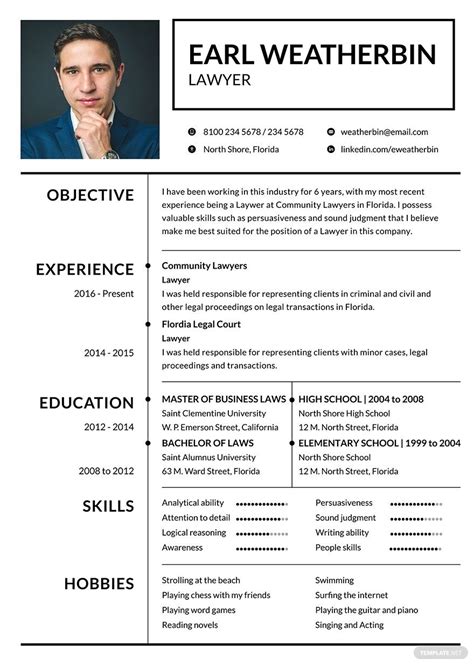 46++ Attorney resume templates word For Your Application