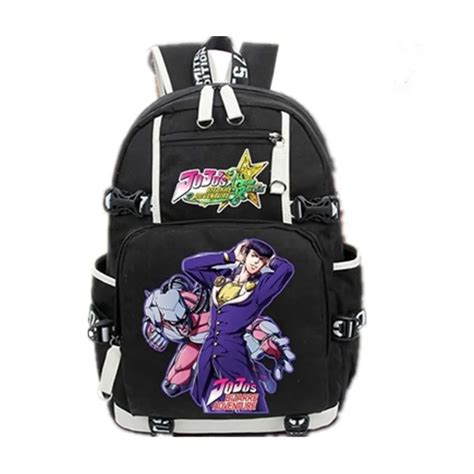 New JoJo's Bizarre Adventure Laptop Backpack Cosplay JOJO Cartoon School bags 17 " College ...