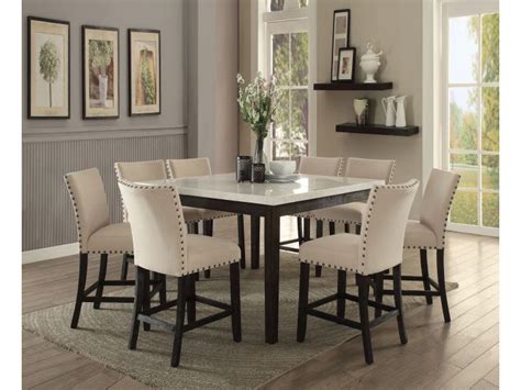 Nolan White Marble Top Counter Height Dining Set - Shop for Affordable Home Furniture, Decor ...