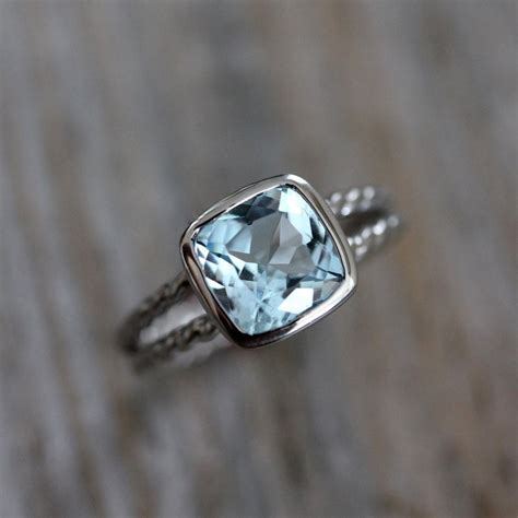 Finger Blue Topaz Ring | Price Blue Topaz Ring | Original Bluetopaz Stone Rings | Men Blue Topaz ...