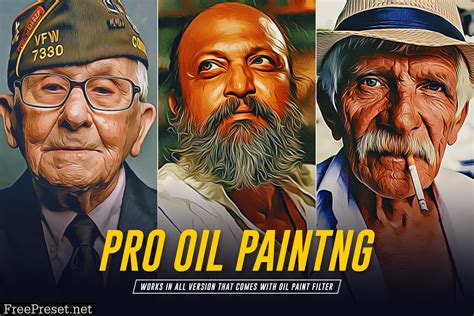 Pro Oil Painting Photoshop Action 5903064