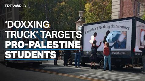 US ‘doxxing truck’ targets students over pro-Palestine campaign - YouTube