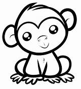 Print & Download  Coloring Monkey Head With Pages sketch template
