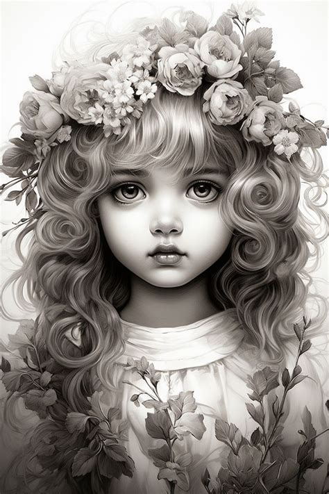128 Fairy Hair Inspiration Adult Coloring Book Coloring Book | Hairstyle Beauty - Sketchbook in ...