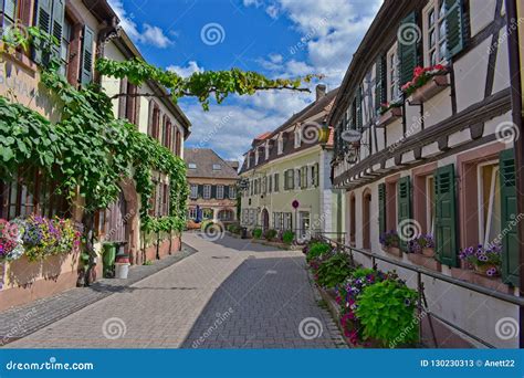 Sankt Martin, Rhineland-Palatinate, Germany - July 10, 2018: Street ...