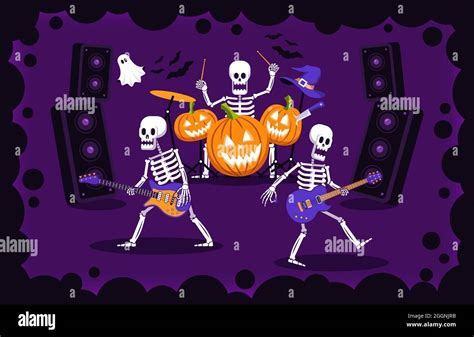 Halloween rock party Stock Vector Image & Art - Alamy