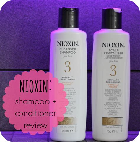 fleurlight: Nioxin Shampoo & Conditioner Review