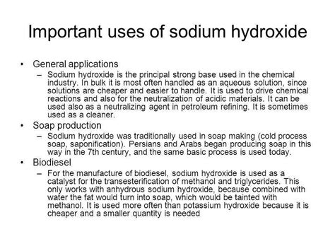 Preparation Of Sodium Hydroxide Class 10 REMEDIAL CLASSES, 52% OFF