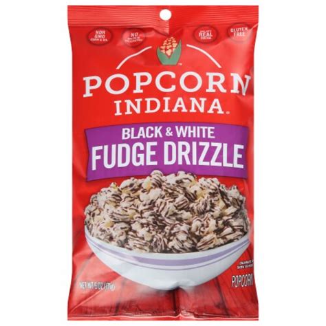 Popcorn Indiana® Black & White Drizzle Popcorn, 6 oz - Harris Teeter