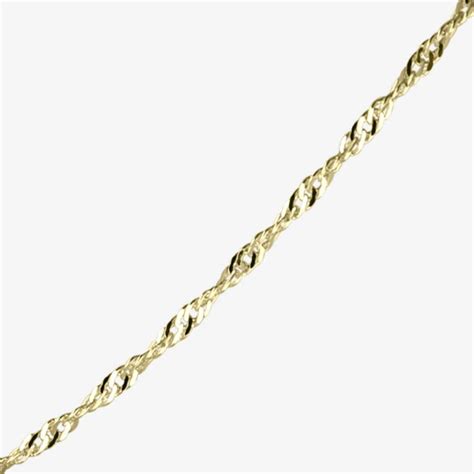 9ct Gold 20" Singapore Chain