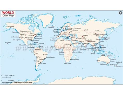 Buy World Map with Cities | World cities, City maps, World images