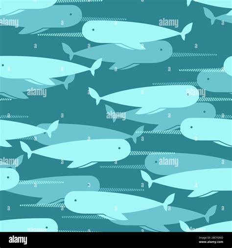 Narwhal pattern seamless. Unicorn-fish background. vector texture. See animal Baby fabric ...