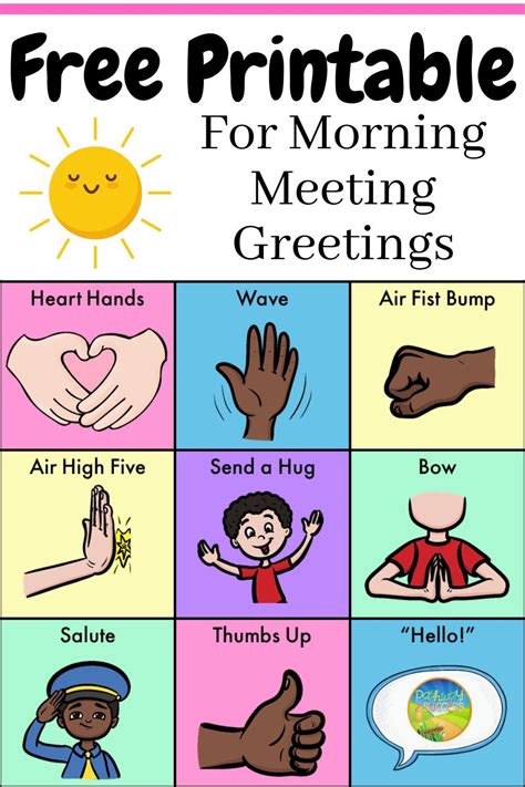 Morning Meeting Greetings - SEL Posters & Classroom Decor | Morning ...